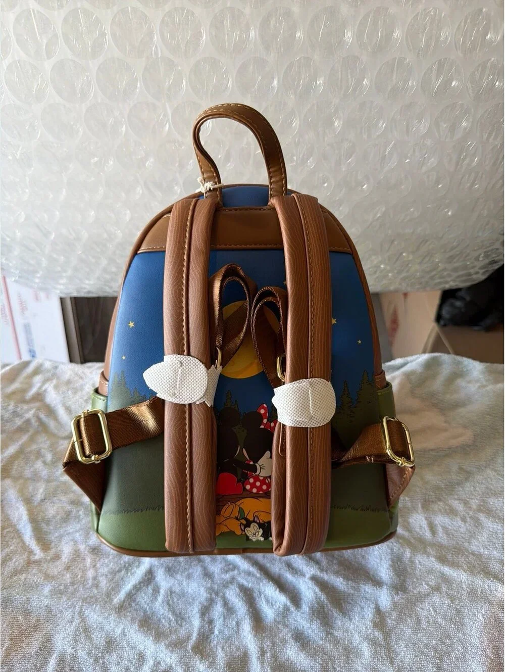 Loungefly Mickey, Minnie, & Friends Camping Scene Mini Backpack NWT